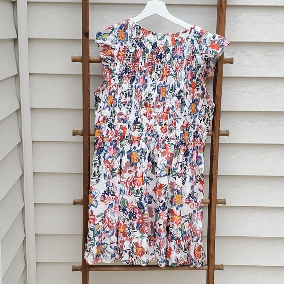 Anthropologie The Peregrine Button Front V-Neck Mini Dress Size L - Picture 3 of 5